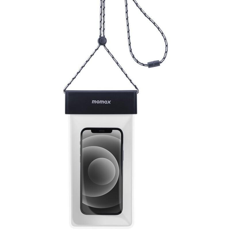 Momax Waterproof Pouch Universal With Neck Strap Space Grey, , large image number 1