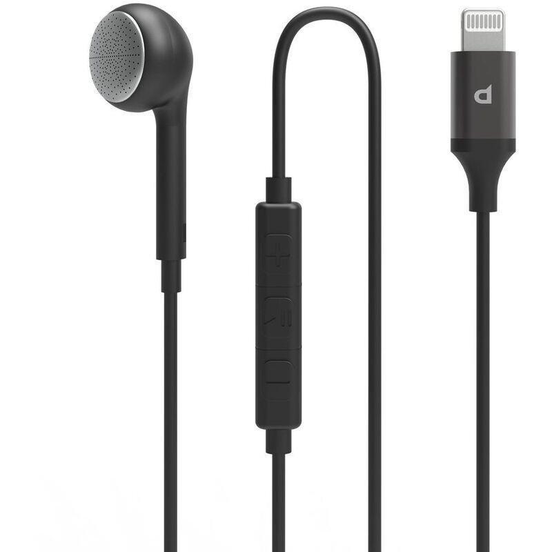 Powerology Mono Earphone Lightning Connector - Black, , large image number 0