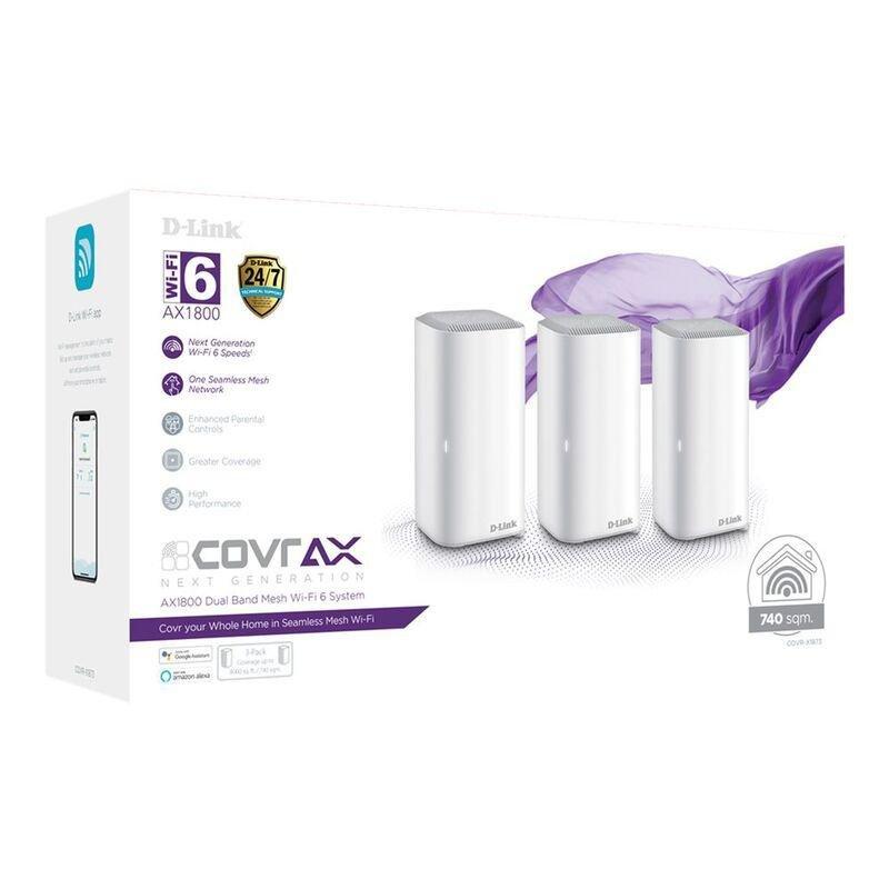 D-Link COVR-X1873 AX1800 Whole Home Wi-Fi 6 Mesh System, , large image number 0