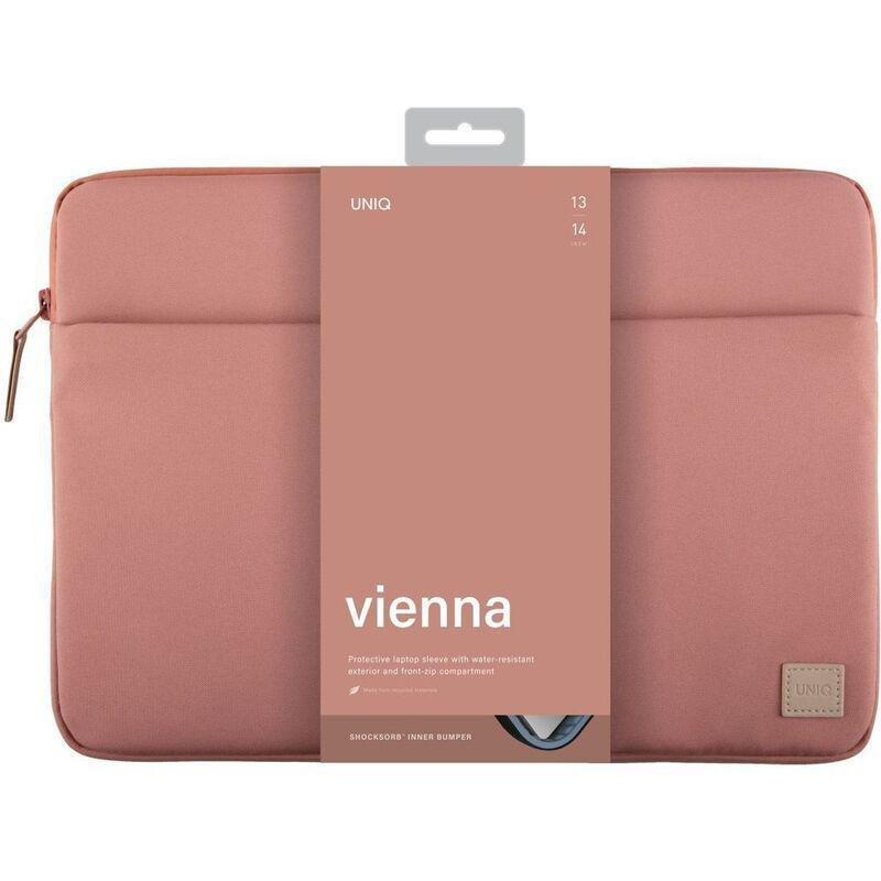 UNIQ Vienna Protective RPET Fabric Laptop Sleeve 14-inch - Peach Pink, , large image number 2