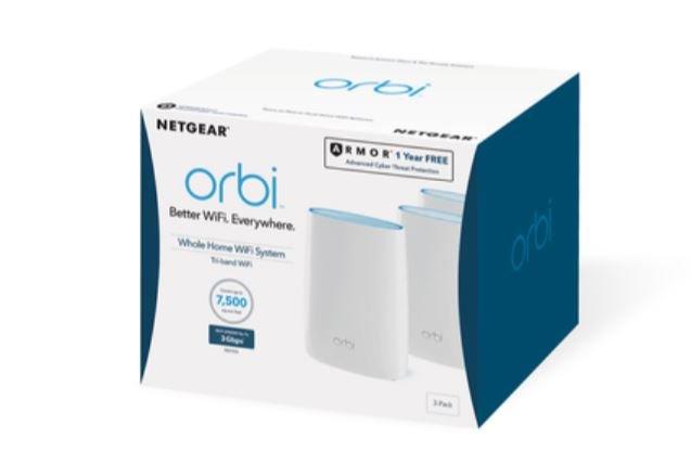 Netgear RBK53S-100UKS Orbi Whole Home Mesh Wi-Fi System White (Pack of 3), , large image number 1