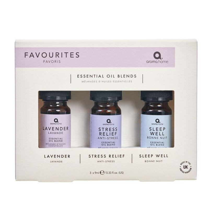 Aroma Home Favourites Essential Oil Blends Set (3 x 9ml), , large image number 0