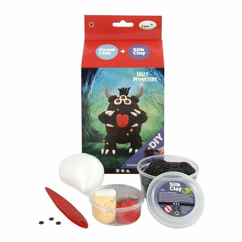 Creativ Funny Friends Silk Clay & Foam Clay Black Monster, , medium