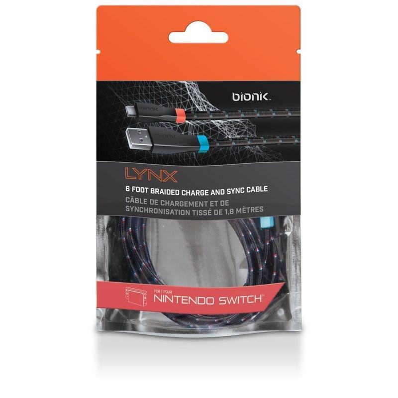 Bionik Lynx Grey/Orange for Nintendo Switch, , large image number 1