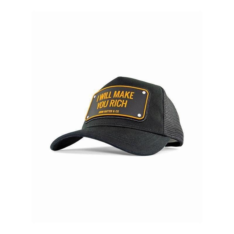 John Hatter & Co I Will Make You Rich Trucker Unisex Cap Black One Size, , large image number 0