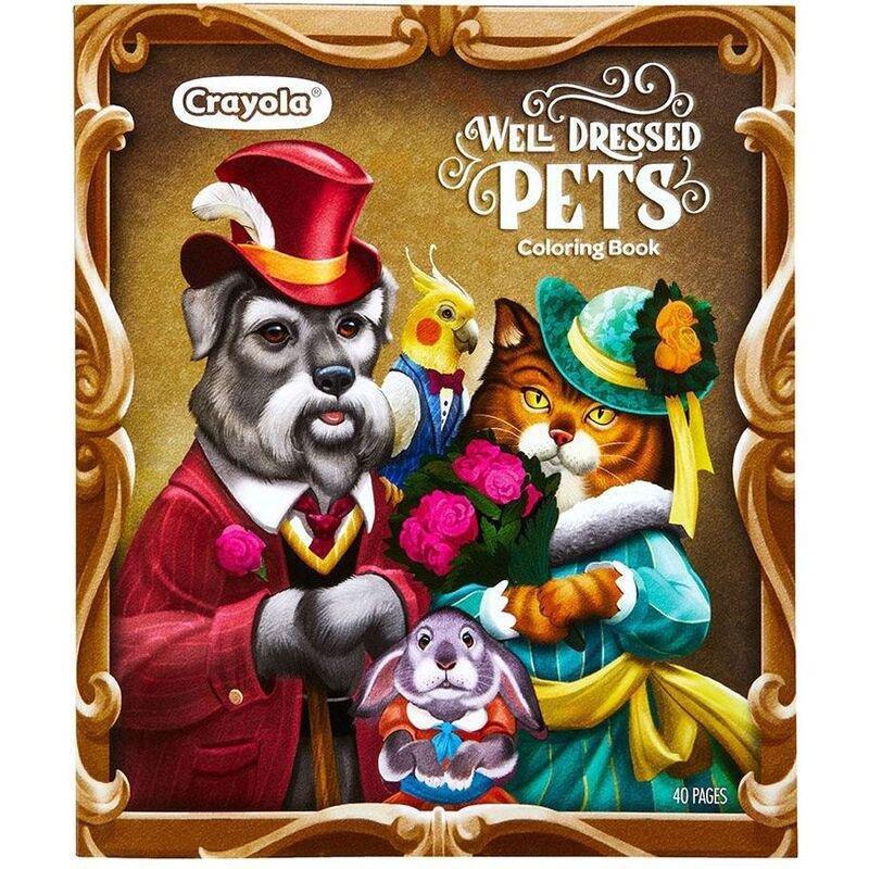 Crayola Animal Coloring Book Well Dressed Pets, , medium