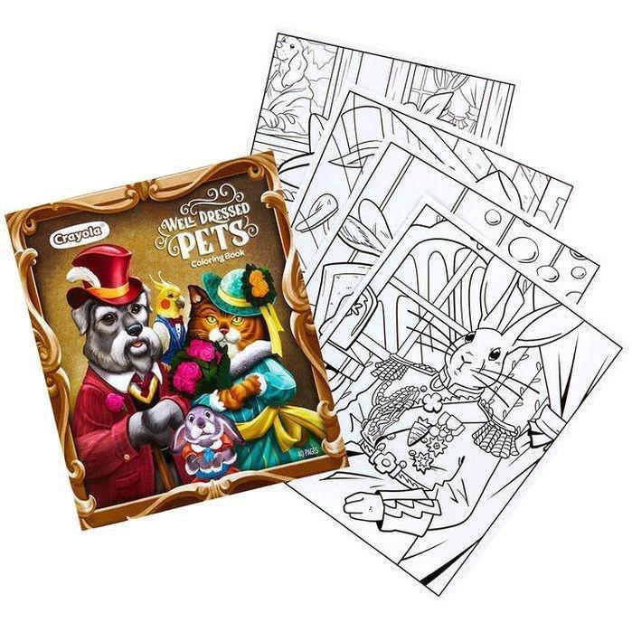 Crayola Animal Coloring Book Well Dressed Pets, , large image number 1
