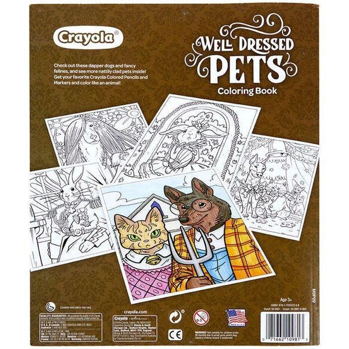Crayola Animal Coloring Book Well Dressed Pets, , large image number 2