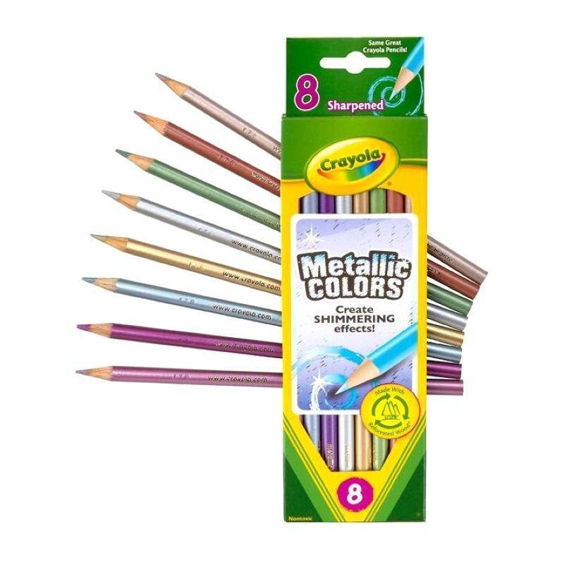 Crayola Metallic FX Colored Pencils (Set of 8), , large image number 2
