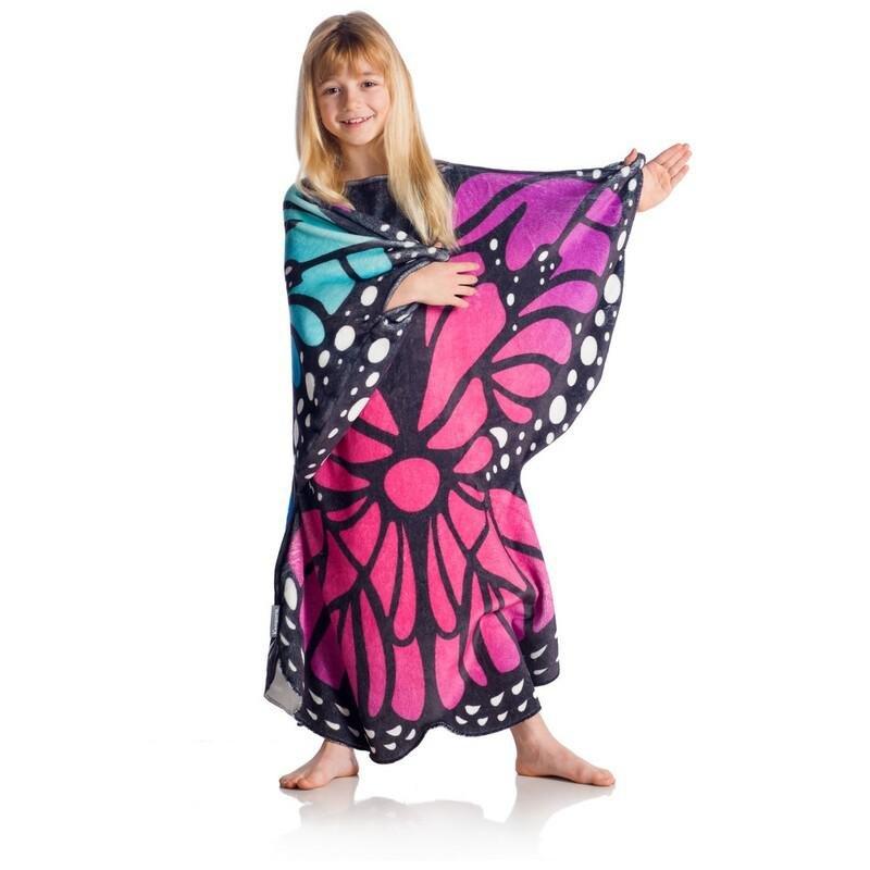Kanguru 1235 Kids Blanket With Butterfly Wings Blue, , large image number 1