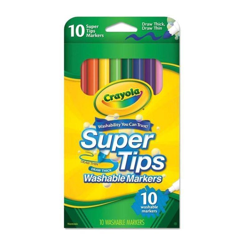 Crayola Washable Super Tip Markers (Set of 10), , large image number 1