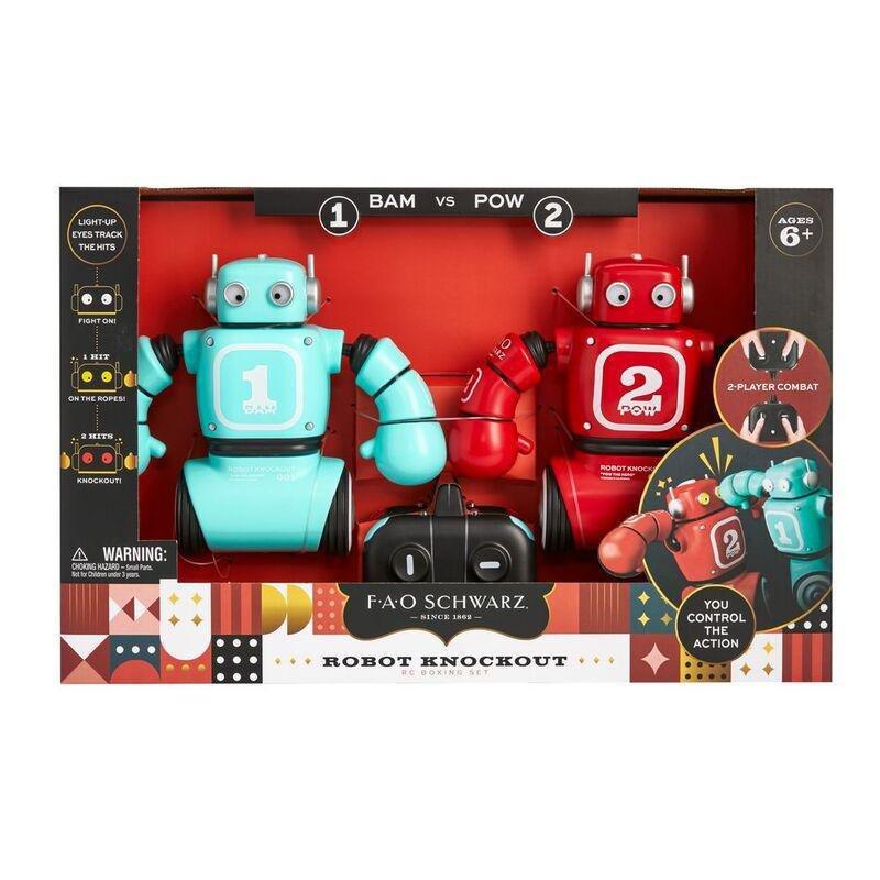 FAO Schwarz Robot Knockout Remote Control Boxing Set