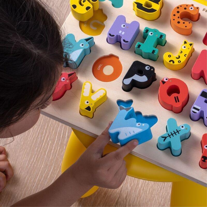 FAO Schwarz Learning Letters Animal Alphabet Board Wooden Set (27 Pieces), , large image number 2
