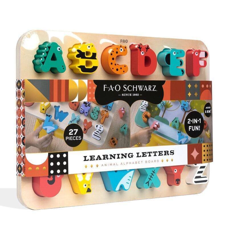 FAO Schwarz Learning Letters Animal Alphabet Board Wooden Set (27 Pieces), , large image number 3