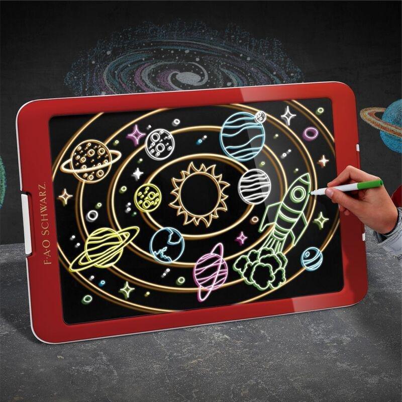 FAO Schwarz LED Neon Glow Drawing Easel, , large image number 1