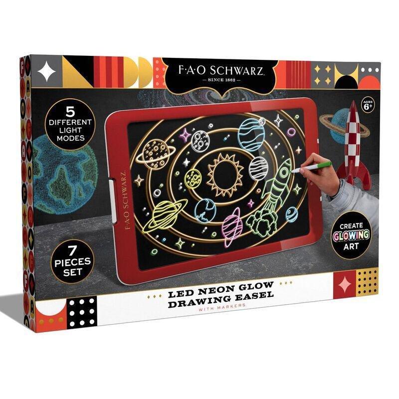 FAO Schwarz LED Neon Glow Drawing Easel, , large image number 4