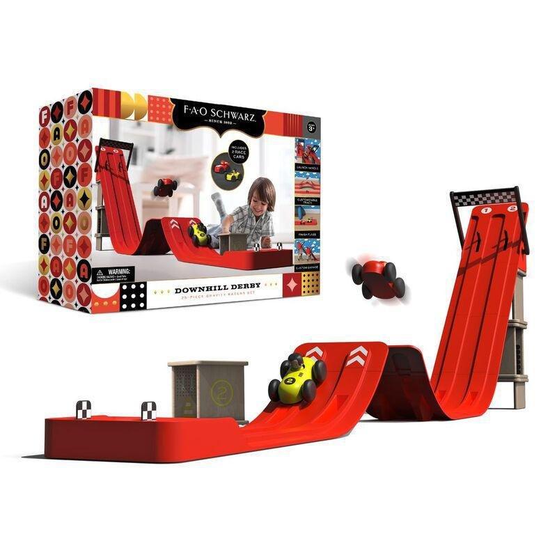 FAO Schwarz Downhill Derby Gravity Racers Vehicle Set, , large image number 0