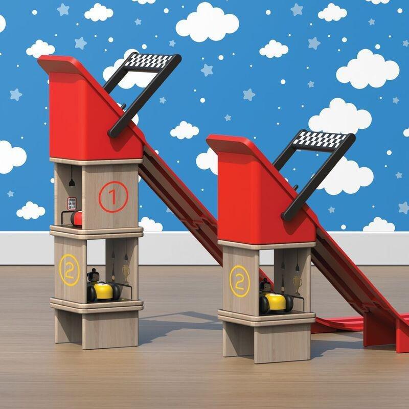 FAO Schwarz Downhill Derby Gravity Racers Vehicle Set, , large image number 2