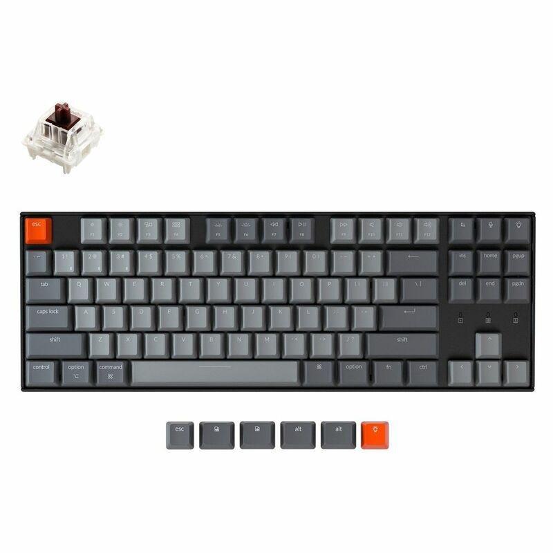 Keychron K8 87 Gateron RGB Mechanical Keyboard (Brown Switch), , large image number 1