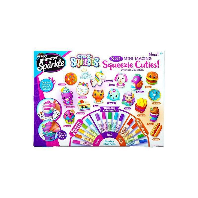 Shimmer N Sparkle Cra-Z-Squeezies 3 In 1 Mini-Mazing Squeezie Cuties Ultimate Collection, , large image number 0
