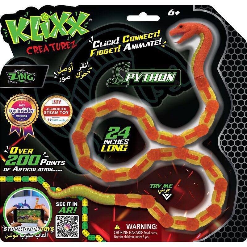 Klixx Creaturez Python Kids Toy, , large image number 0