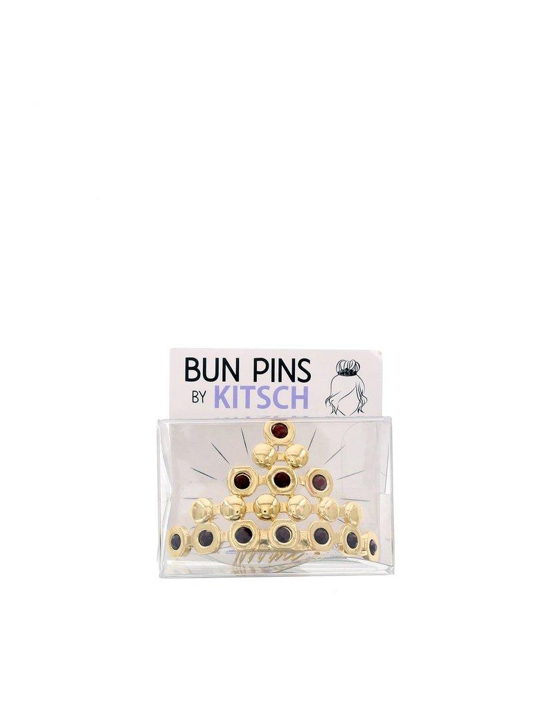 Kitsch Boho Gold Bun Pin, , large image number 1