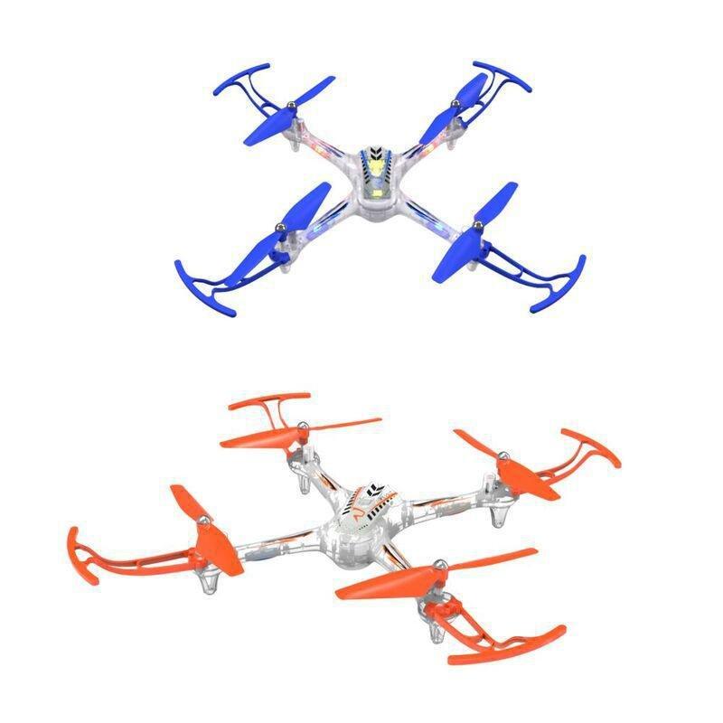 Syma 4-Channel Auto Hover R/C Stunt Drone - Blue/Orange, , medium