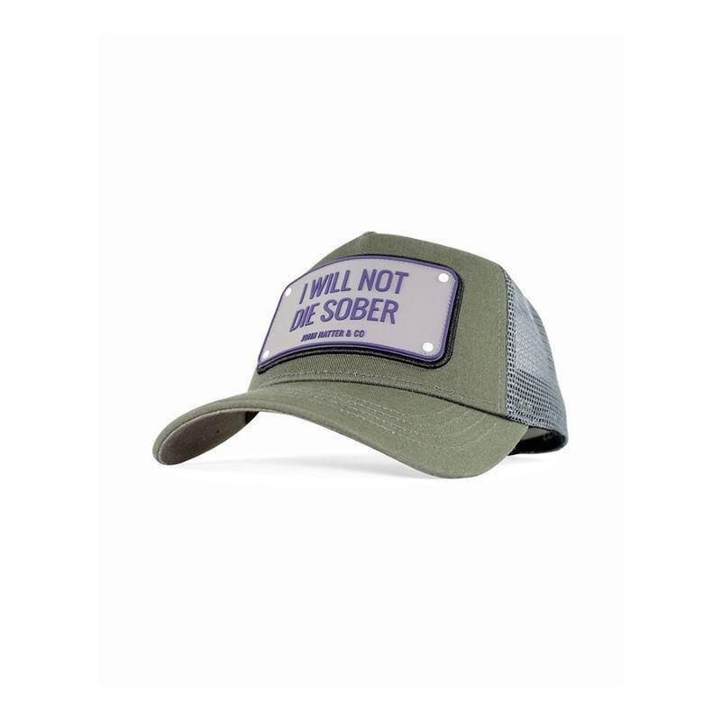 John Hatter & Co Not Die Sober Trucker Unisex Cap Grey One Size, , large image number 0