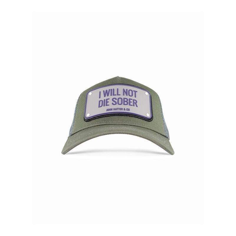 John Hatter & Co Not Die Sober Trucker Unisex Cap Grey One Size, , large image number 1