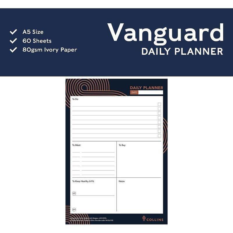Collins A5 Vanguard Daily Planner - Blue, , large image number 1