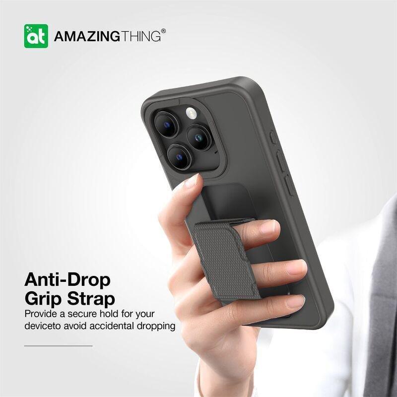 Amazing Thing Matte Pro MagSafe Drop Proof Case For iPhone 15 Pro Max 6.7-Inch - New Black, , large image number 2