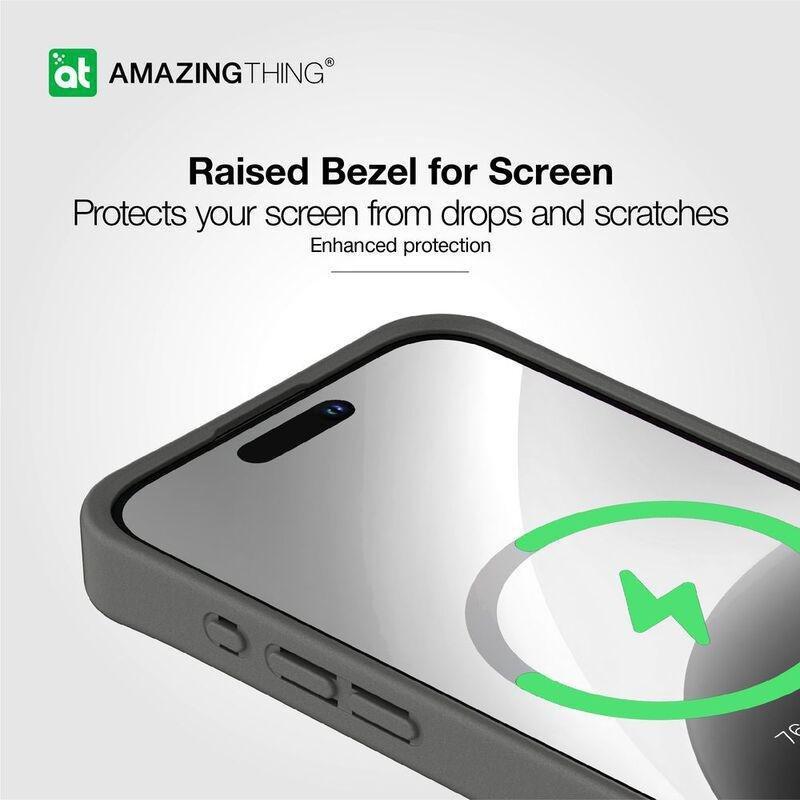 Amazing Thing Matte Pro MagSafe Drop Proof Case For iPhone 15 Pro Max 6.7-Inch - New Black, , large image number 5