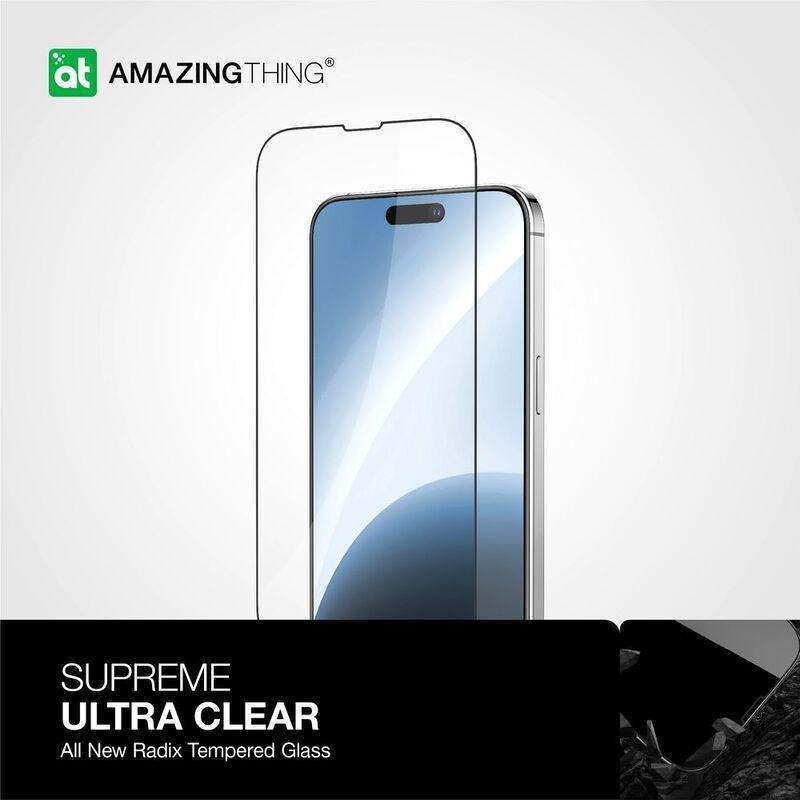 Amazing Thing iPhone 15 6.1-Inch 2.75D Fully Covered Radix Glass - Clear, , large image number 1
