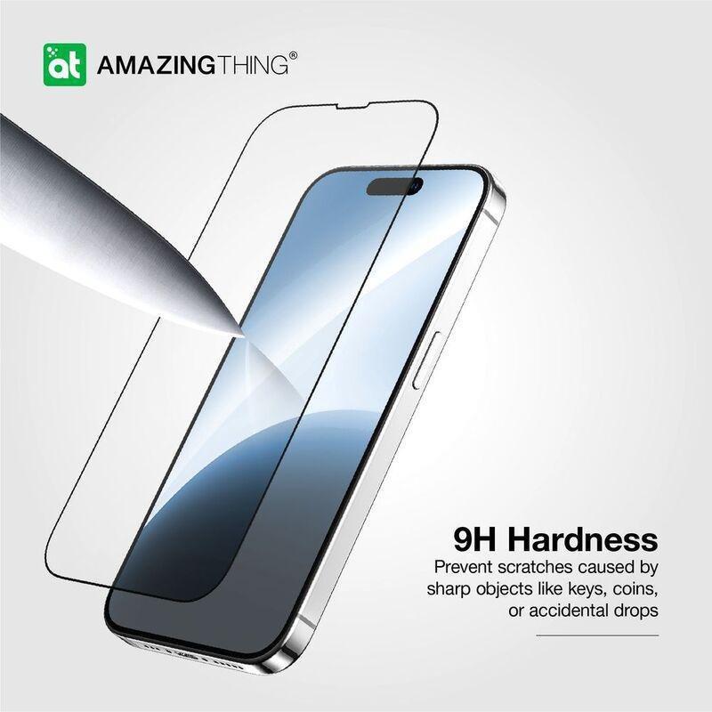 Amazing Thing iPhone 15 6.1-Inch 2.75D Fully Covered Radix Glass - Clear, , large image number 3