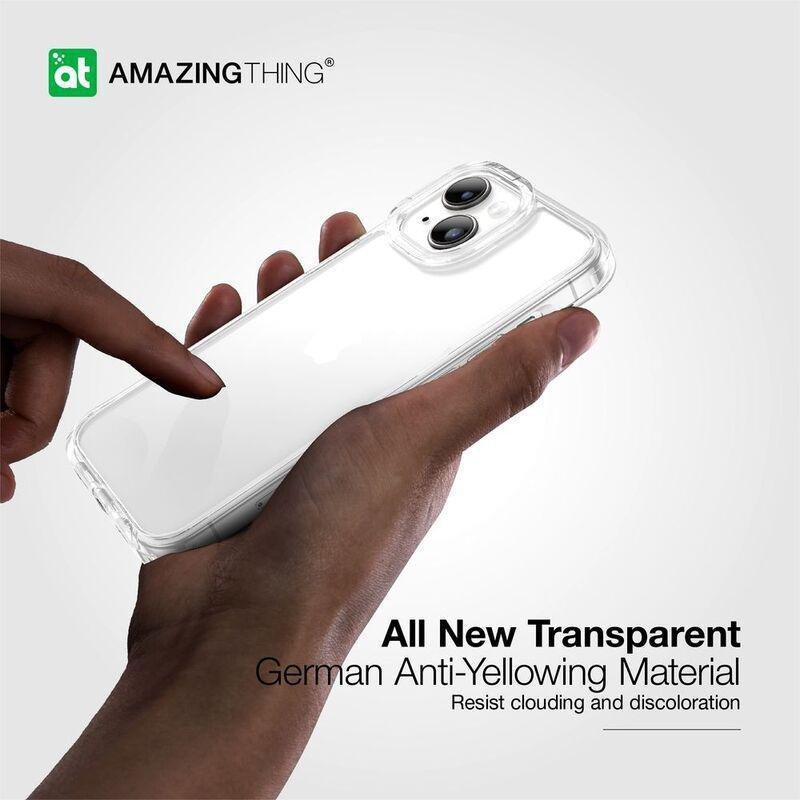 Amazing Thing Minimal Drop Proof Case For iPhone 15 Plus 6.7-Inch - Transparent, , large image number 3