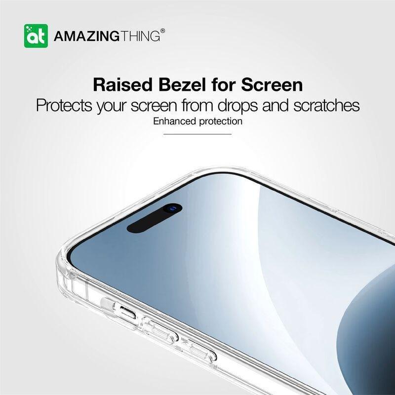 Amazing Thing Minimal Drop Proof Case For iPhone 15 Plus 6.7-Inch - Transparent, , large image number 5