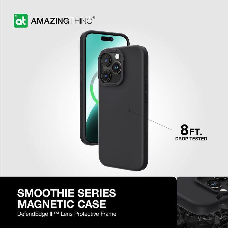Amazing Thing Smoothiel MagSafe Drop Proof Case For iPhone 15 Pro 6.1-Inch - New Black, , large image number 1