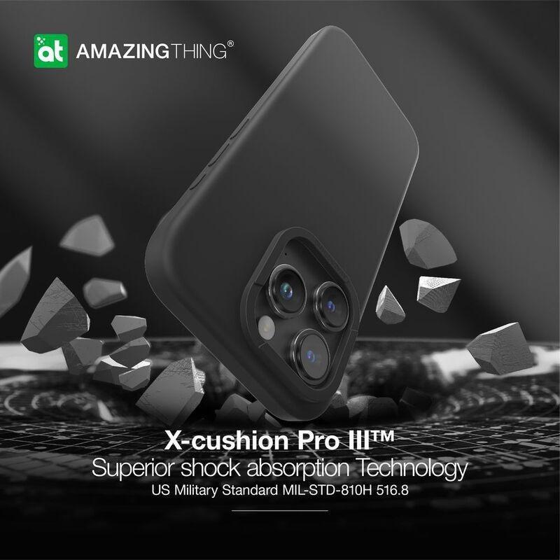 Amazing Thing Smoothiel MagSafe Drop Proof Case For iPhone 15 Pro 6.1-Inch - New Black, , large image number 3