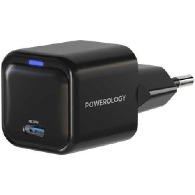 Powerology Ultra-Compact 20W Gan PD Charger EU, , large image number 0