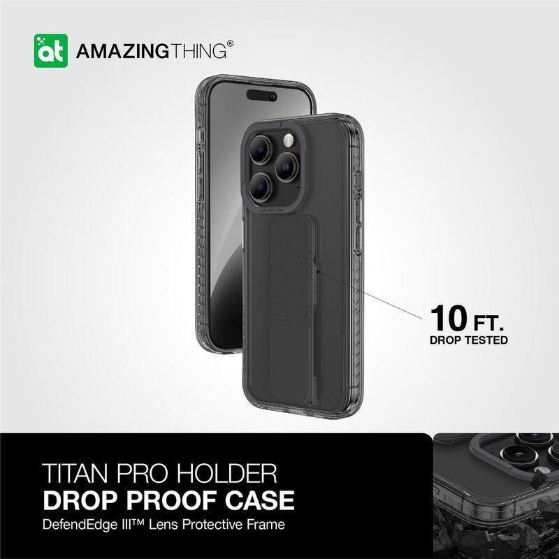 Amazing Thing Titan Pro Holder Drop Proof Case For iPhone 15 Pro Max 6.7-Inch - New Black, , large image number 1