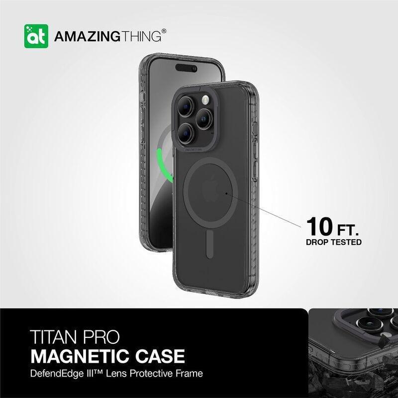 Amazing Thing Titan Pro MagSafe Drop Proof Case For iPhone 15 Pro Max 6.7-Inch - New Black, , large image number 1
