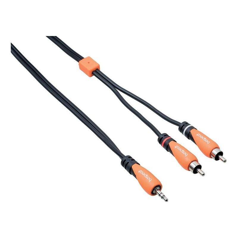 Bespeco SLYMSR500 3.5mm Jack to RCA Male 5M, , large image number 0