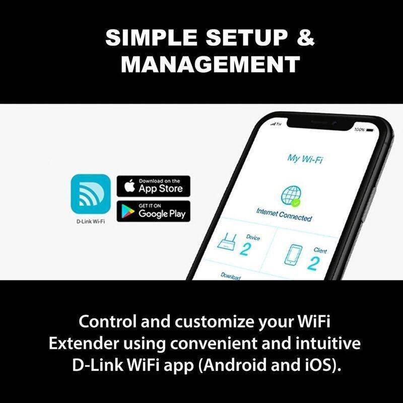 D-Link EXO AX1800 Mesh Wi-Fi 6 Range Extender, , large image number 4