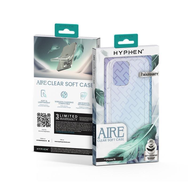 HYPHEN Aire Clear Soft Case for iPhone 15 - 6.1-Inch, , large image number 6