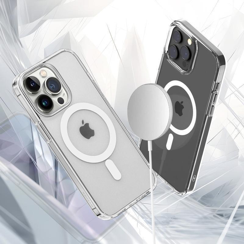 HYPHEN Lucd Crystal Hard Case MagSafe for iPhone 15 Pro Max - 6.7-Inch Anti-Yellowing Technology, , large image number 4