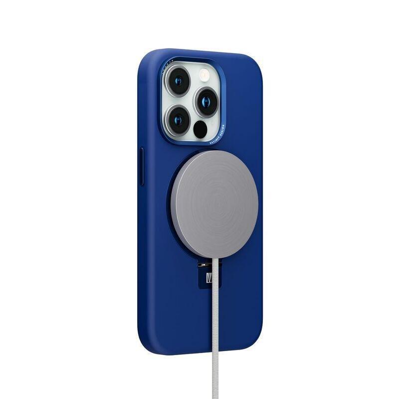 Levelo Iris Pro Liquide Silicone Case For iPhone 15 Pro Max - Deep Blue, , large image number 1