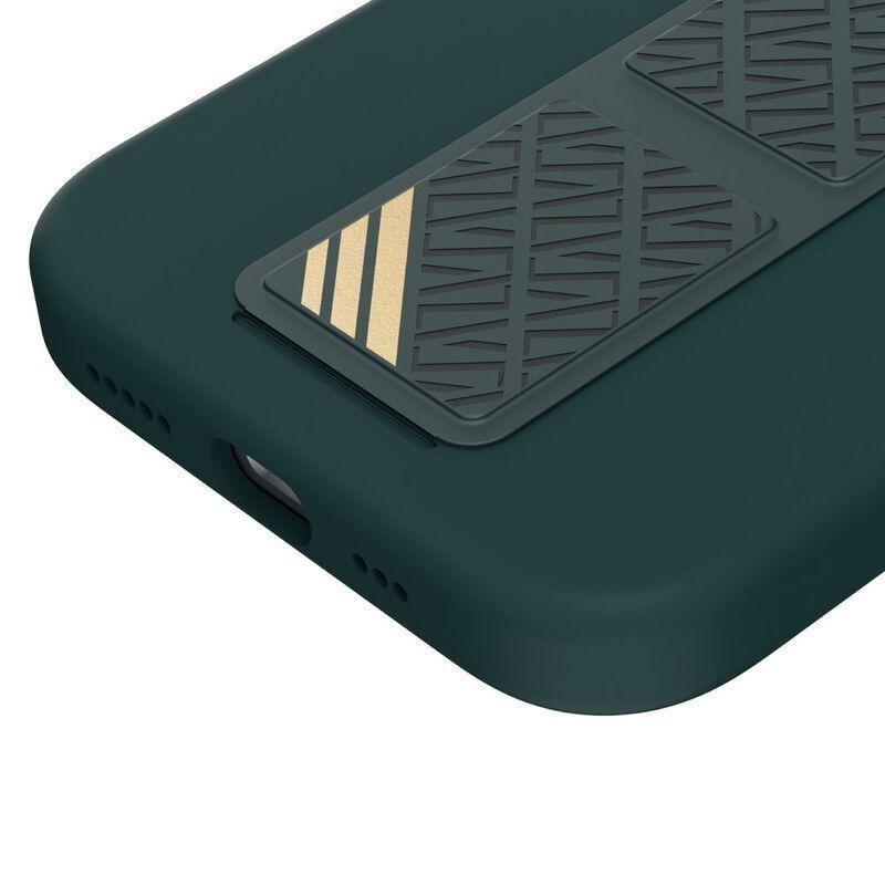 Levelo Morphix Silicone Case With Leather Grip For iPhone 15 Pro Max - Green, , large image number 3
