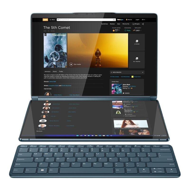 Lenovo Yoga Book 9 13IRU8 Laptop i7-1355U/16GB/1TB SSD/Intel Iris Xe Graphics/2x 13.3 2.8K OLED (2880x1800)/Windows 11 Home - Tidal Teal (Arabic/En..., , large image number 0