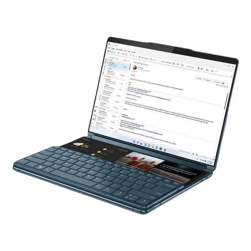 Lenovo Yoga Book 9 13IRU8 Laptop i7-1355U/16GB/1TB SSD/Intel Iris Xe Graphics/2x 13.3 2.8K OLED (2880x1800)/Windows 11 Home - Tidal Teal (Arabic/En..., , large image number 1