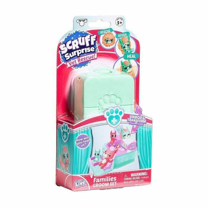 Little Live Pets Scruff Surprise Vet Rescue Families Groom Set, , large image number 0